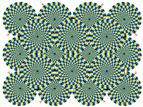 Ilusión optica de movimiento Engaña a tus ojos y tu cerebro